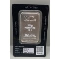 (  ONE OF A KIND  )    100gram  MINTED SILVER BAR  IN ASSAY PURITY CERTIFIED