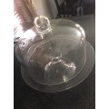 Glass Cake Stand with Lid