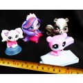 4 littlest pet shop characters made for Mcdonalds