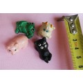 collectable small animal figures for printers tray
