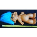 Troll doll Vintage big with blue hair Prima toys