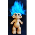 Troll doll Vintage big with blue hair Prima toys
