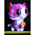 Ty Beanie Boos   Cat soft toy looks like pepper the cat in multicolor