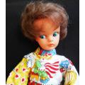 vintage 60's Sindy or Tammy Head doll on hollow hard plastic body made in Hong Kong