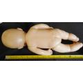 Vnitage hard plastic baby doll with vinyl head 37 cm