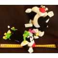 Collectable Looney Tunes Sylvester two figures .