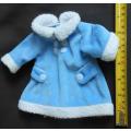 Soft velvet Blue Coat for a Doll