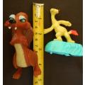 collectable two McDonalds Ice Age Figures Scrat and Sid