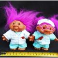 Collectable Troll dolls Dr. Cornelius Care Nurse Karen Kindly