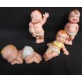 collectable Vintage Galoob Magic Diaper Baby PVC Figures  from 1990 Set C