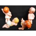 collectable Vintage Galoob Magic Diaper Baby PVC Figures  from 1990 Set C