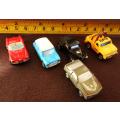 Collectable Vintage Galoob Micro Machines set 2  five cars from 1980 s