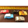Collectable Vintage Galoob Micro Machines set 2  five cars from 1980 s