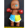Vintage Collectable Black  Boxer Doll with Black Eye Rare Effanbee 1950`s`