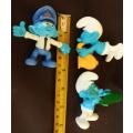 Collectable Smurfs  three figures Peyo made for McDonalds Second Set Includes Pilot Smurf