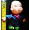 Vintage small Sassy emotion Moody Cutie Doll 1960s  pulling face poking tongue