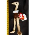 collectable Vintage 1993 Ty Teenie Beanie Babies Vintage Stretchy the Ostrich