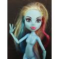 Monster High Abbey Bominable 2011 Doll Skull Shore Blue Glitter (no Clothes)