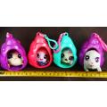 Pearly Pods Sea Animals to Collect, 4 Assorted items Collectable Figures, Pendants, 8 cm, Plush Fig,