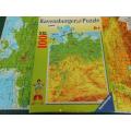 Ravensburger Puzzle  for age 6+ Map of Germany 100 XXL pieces educational