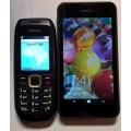 3 Devices Cellular Bundle DUAL SIM Nokia Lumia 530 + Nokia 1616 & Dual sim Sansui Phablet