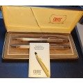 Cross Pen and Pencil Set in Original Box with booklet.