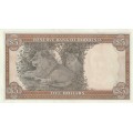 Rhodesia $5 Banknote from 1976 in Pristine Uncirculated Condition