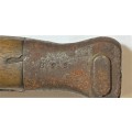 English Bayonet in Leather Sheath. 1888 pattern 303 issued 1892. MOLE