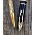 Vintage Pen Sale #3. Sheaffer Targa Gold Plated Fountain Pen and Ballpoint Set