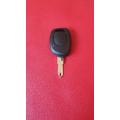 Renault 1 Button Remote Key with ID46 Transponder Chip, Clio Etc. Brand New, R400