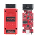 Unlocked Red MPPS V21 ECU Chip Tuning Interface Tool, No Usage Limitation, Reset button, R1830