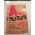 A-team Sticker Dossier album with 52 collectible cards set - 1984