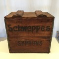 Vintage Schweppes Wordon and Pelgan Mineral Walter Historial Cape Town bottle and crate collection.
