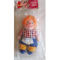 Vintage 1970s Raggedy Anne Doll Fun World - mint in original packet