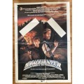 SPACE HUNTER Movie Poster 1983 Molly Ringwald and Peter Strauss