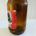 Vintage 1980s Dumpy Bottle BLACK LABEL BEER SAB with original paper label