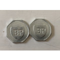 BP Modern SA Sporting Greats collector x 2 tokens 1970s