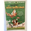 100% Original 1973 Walt Disney THE WORLDS GREATEST ATHLETE Movie Poster - USA print