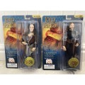 LORD OF THE RINGS Aragon and Legolas action figures by Mego Toys  8-9 inch figures