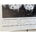 Rare 1953 Springbok South Africa Rugby Team photo with printer Signatures Springbok cigarettes promo
