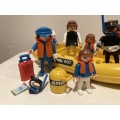 Vintage 1980s Playmobil Clicky No 3479 Scuba Diver family set