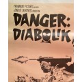 DANGER DIABOLIK movie Poster - South African Print 1970s -  size: 505x700mm