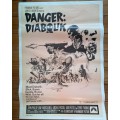 DANGER DIABOLIK movie Poster - South African Print 1970s -  size: 505x700mm