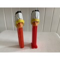 Vintage PEZ 2 x Indian Chief - no feet - complete with a 2nd incomplete one