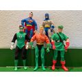 DC Direct Silver Age style JUSTICE LEAGUE OF AMERICA 9inch tall action figure complete set from 1999