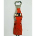 Vintage metal Cape Town South Africa 1970s AMLA Soda cool drinks branded advertising Bottle Opener