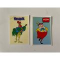 Colin Penn South Africa It`s Disney 83 1983 lot of 2 cards