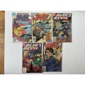 DC comics 1st appearance of BLUE DEVIL lot of 11 comics & a lead Statuette by Eaglemoss