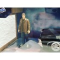 SUPER NATURAL TV Show 1967 CHEVY IMPALA and DEAN WINCHESTER metal figurine in 1:24 scale by JADA