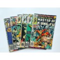 Marvel comics 1970s-80s The Hands of Shang-chi MASTER OF KUNG FU lot of 11 comics